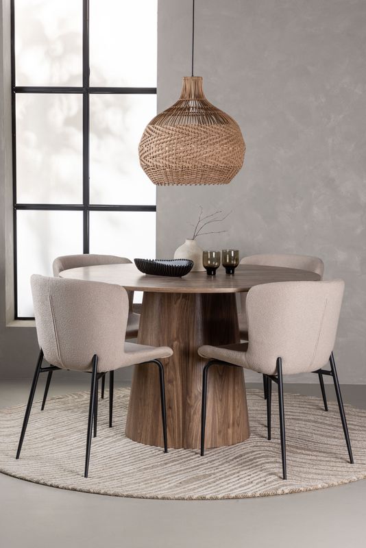 Venture Home Matgrupp Lanzo med stolarna Modesto