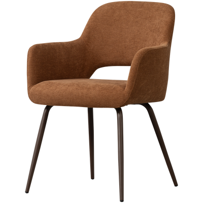 WOOOD Jenny Matstol i Vävd Brun Tyg 2 st