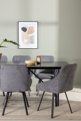 Venture Home Matgrupp Astrid med Stolarna Rosie