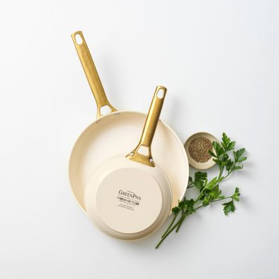GreenPan Padova stekpanneset 20 + 26 cm krämvit