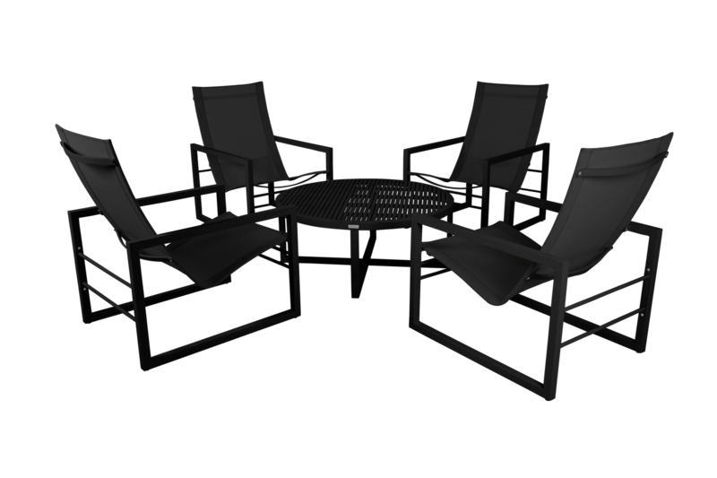 Brafab Vevi Loungebord 100 cm Svart