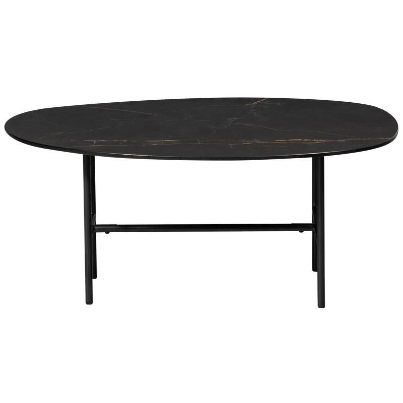 WOOOD Vajen Soffbord med Svart Marmorlook 80x60 cm