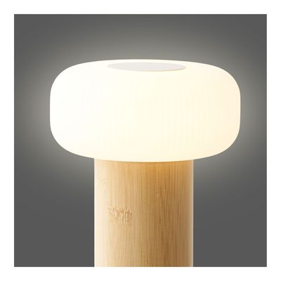 House Nordic Stafford bordslampa Natur / Vit 13,5x13,5x18 cm