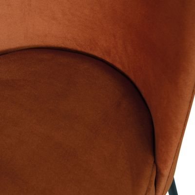 WOOOD Vogue Matstol i Sammet Rost 2 st