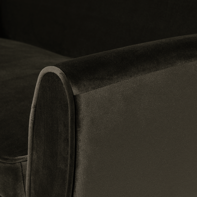 WOOOD Rocco Soffa 187 cm Sammet Varmgrön