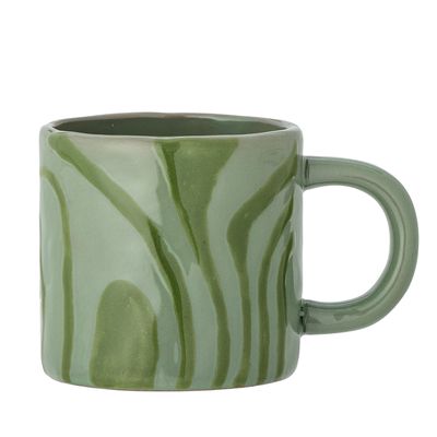 Bloomingville Ninka Mugg, Grön, Stengods - 6-pack