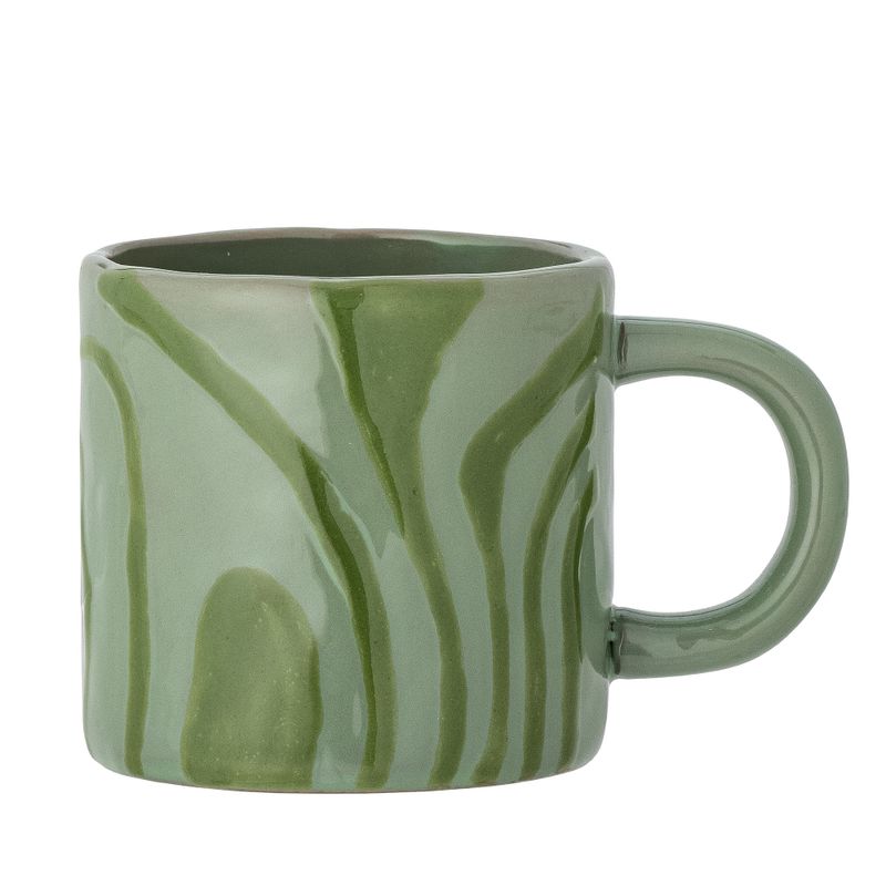 Bloomingville Ninka Mugg, Grön, Stengods - 6-pack