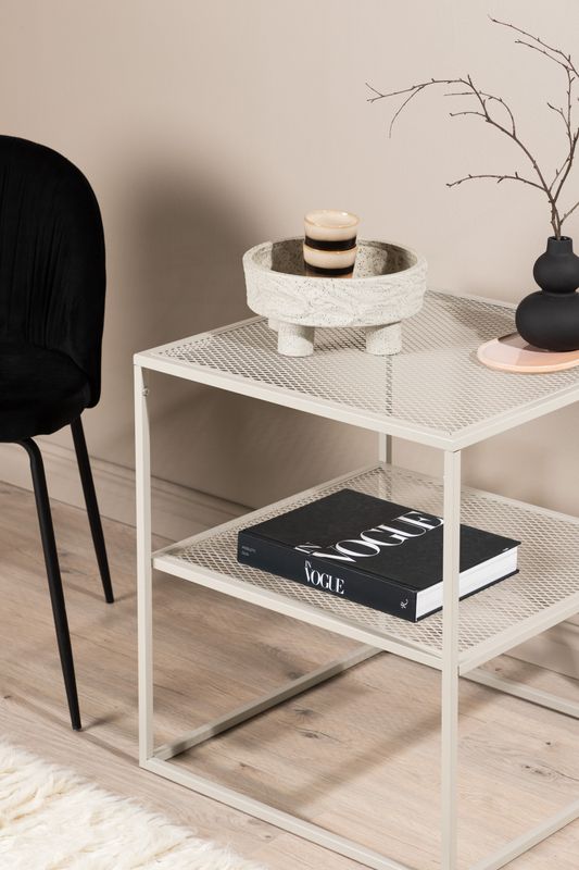 Venture Home Netz Sidobord i Beige Stål