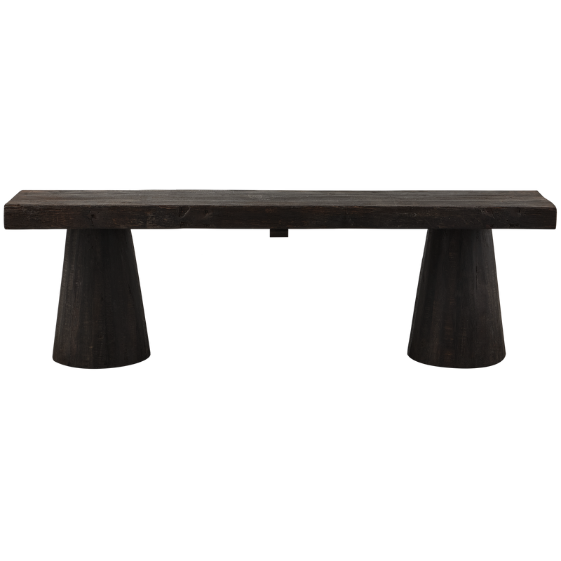 WOOOD Clyde Bänk i Återvunnet Mangoträ, Mörkbrun