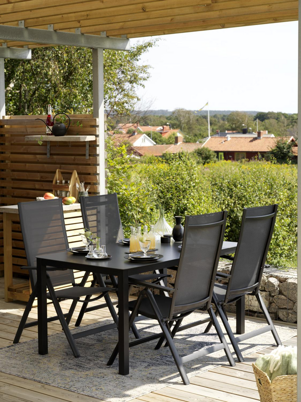 Brafab Amarante Utomhusmatta 160x230 cm Ljusblå/Grå