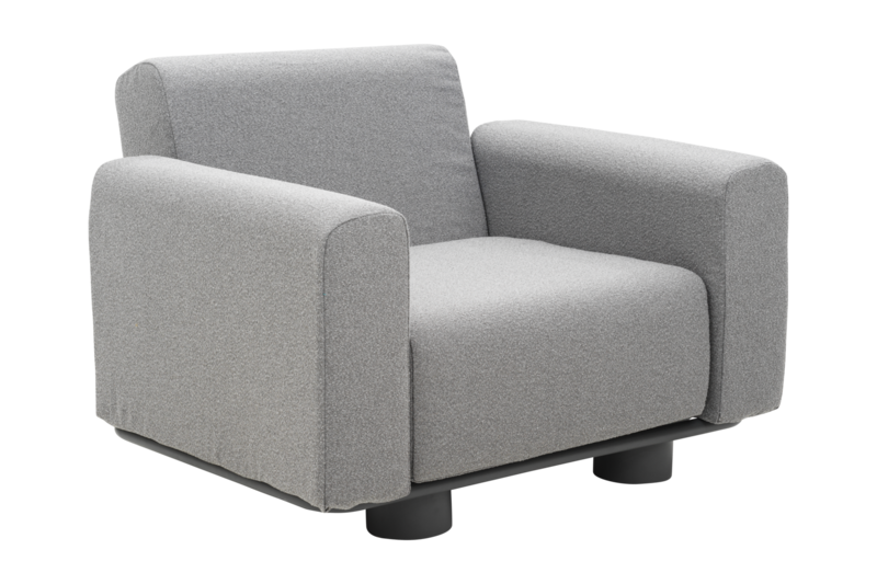 Brafab Bolster Fåtölj Antracit / Teddy Grey
