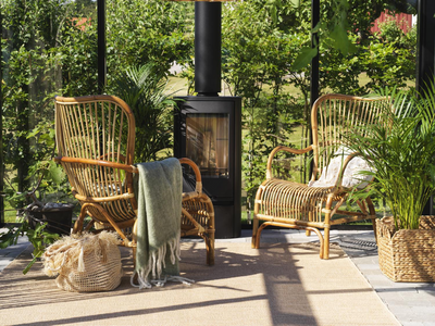 Brafab Vallda Öronlappsfåtölj i Rotting