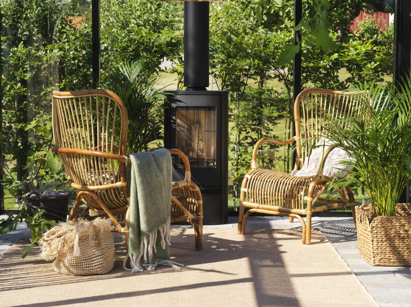 Brafab Vallda Öronlappsfåtölj i Rotting