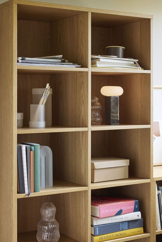 Hübsch Low Portable Lamp Brun