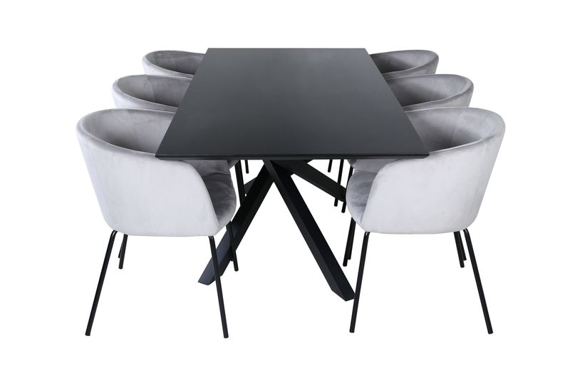 Venture Home Matgrupp Piazza med stolarna Berit