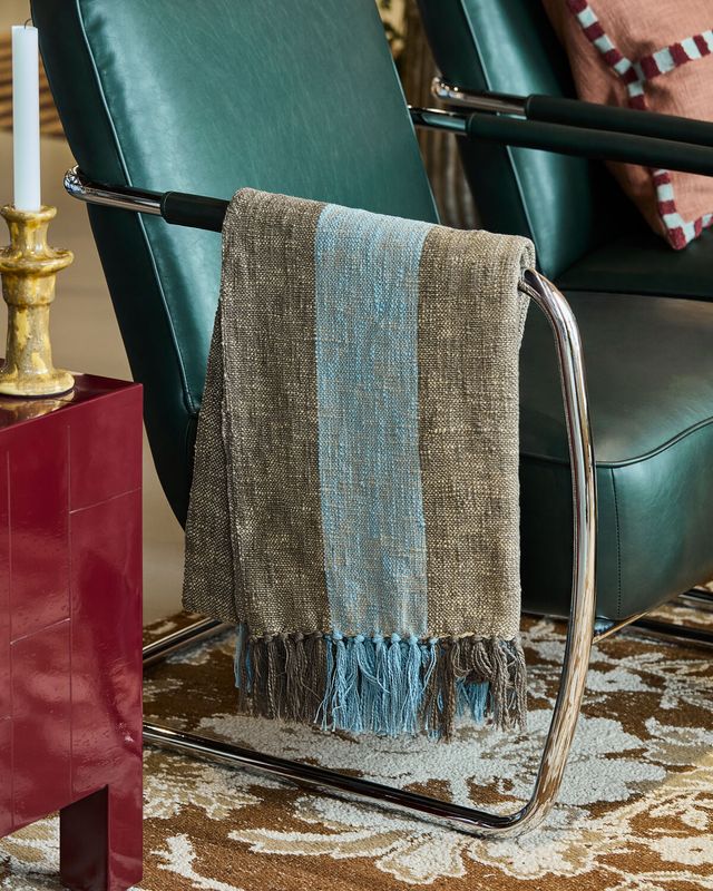 House Doctor Ponra Överkast Brun/Ljusblå