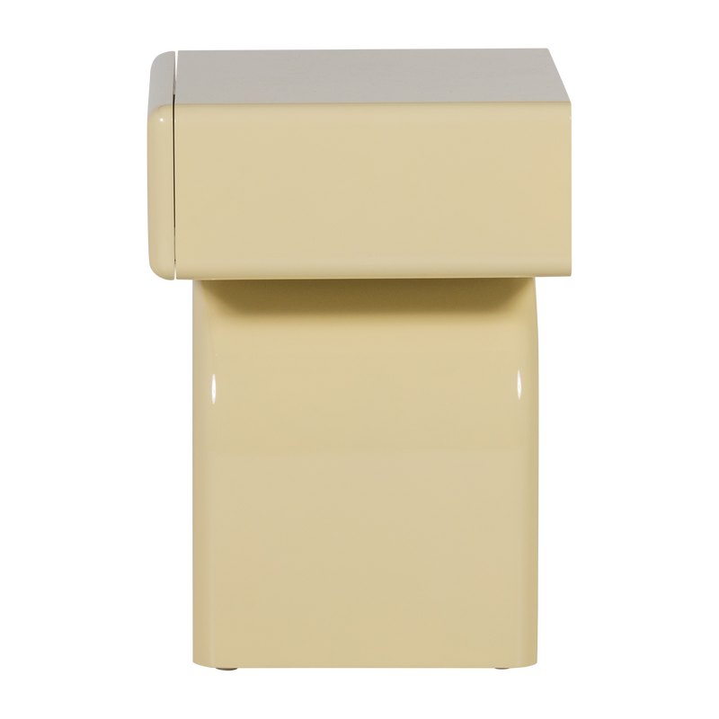 WOOOD Zorel Sängbord i Högglans Mjukrosa