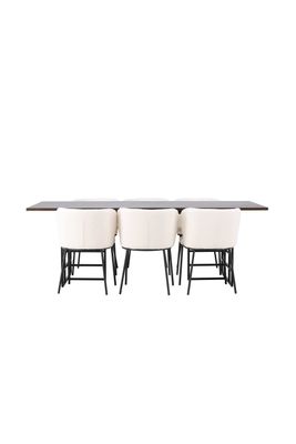 Venture Home Matgrupp Ystad med stolarna Edina