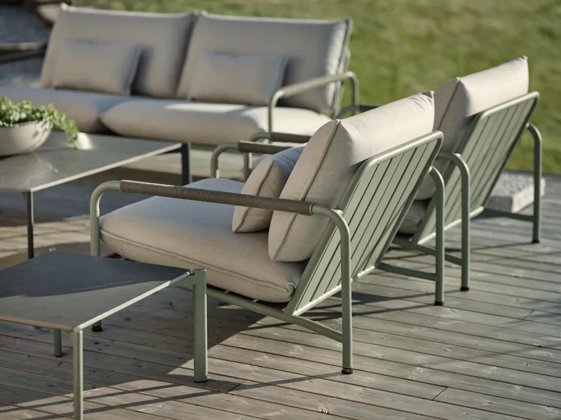 Brafab Lerberget 2,5-sits soffa grön / ash