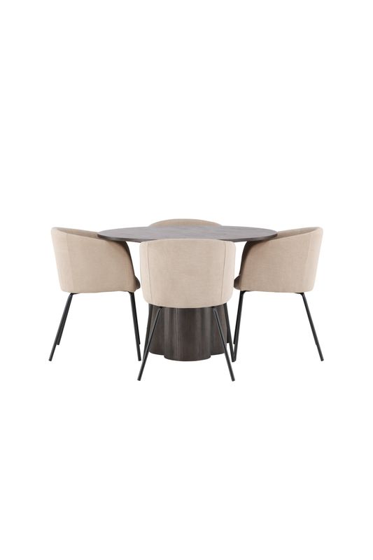 Venture Home Matgrupp Olivia med 4 matstolar Berit