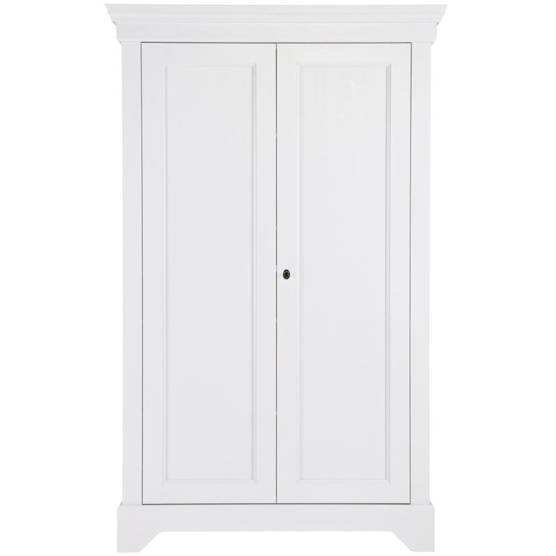 WOOOD Isabel Brocante Vitrinskåp i Vitmålad Furu