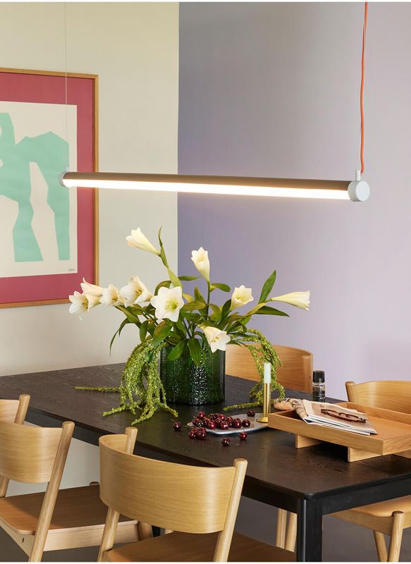 Hübsch Oblique Matstol Natur 55x51xh80cm