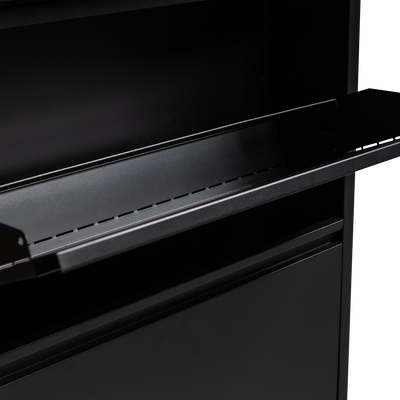 WOOOD SABINE 3-facks Skoskåp i Svart Metall