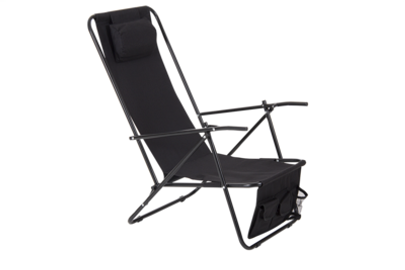 Brafab Colorado strandstol svart/svart