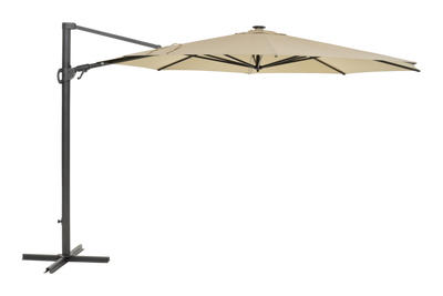 Brafab Cilento Parasoll 350 cm Light Grey / Khaki