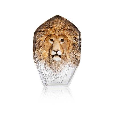 Målerås Lejon - Handgjort Kristallblock