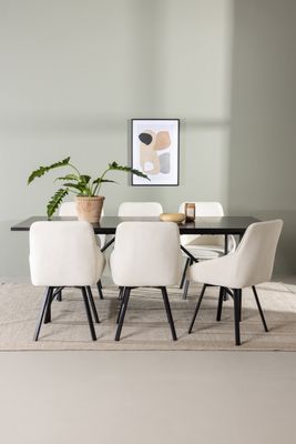 Venture Home Matgrupp Astrid med Stolarna Rosie