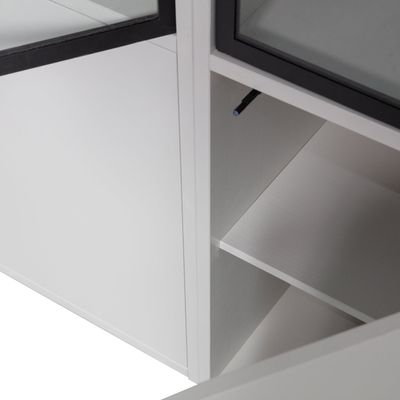 vtwonen BASIC 4-dörrars Vitrinskåp Furu Mist [FSC]