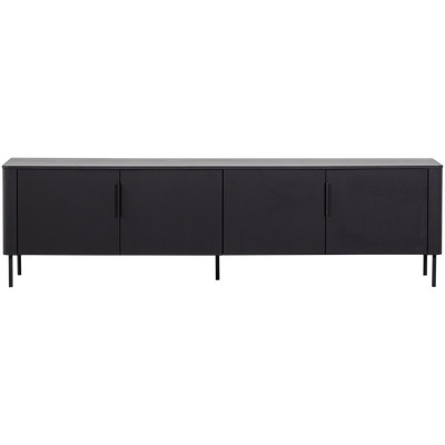 WOOOD Gunnar TV-bänk 200 cm Matt Svart FSC-certifierad