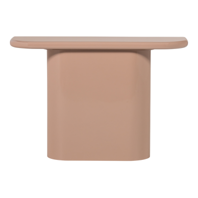 WOOOD NOCTA Sidobord Trä Högblank Ljusrosa