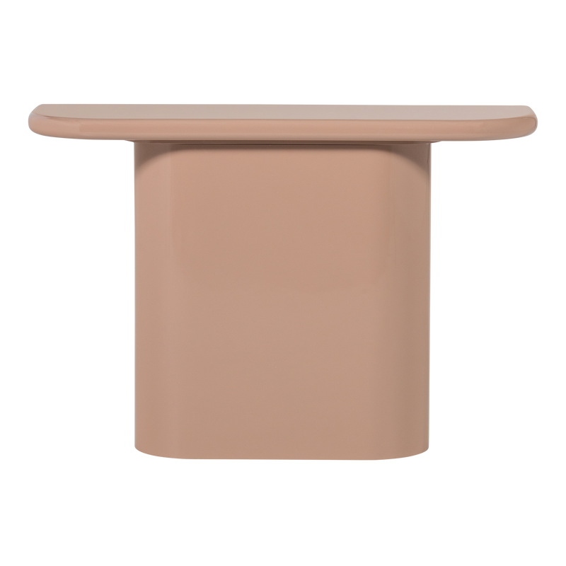 WOOOD NOCTA Sidobord Trä Högblank Ljusrosa