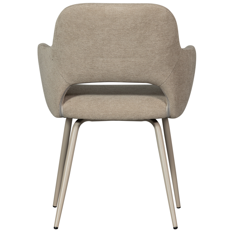 WOOOD Jenny Matstol i Vävd Tyg - Naturell 2 st