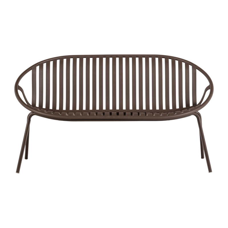 WOOOD Bruce Trädgårdsbänk 2-sits Polypropen/Metall Lila/Brun