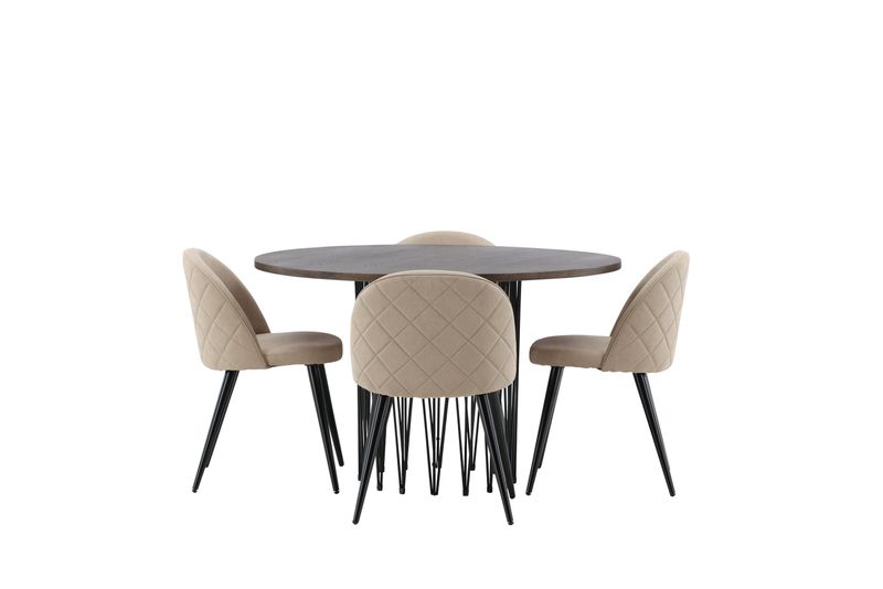 Venture Home Stone Rund Matgrupp