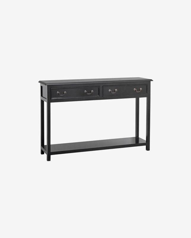 Nordal MOSS konsolbord med 2 lådor - svart