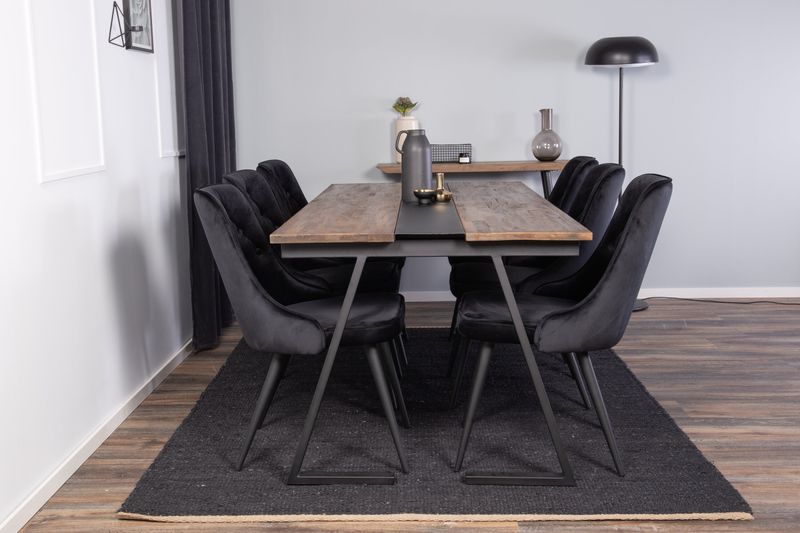 Venture Home Matgrupp Jakarta med Velvet Deluxe Stolar