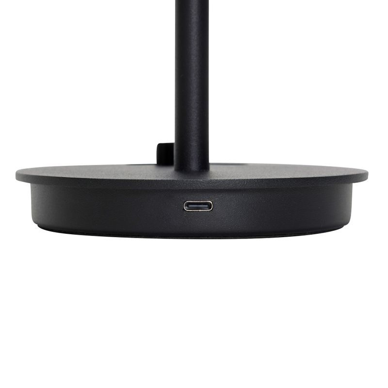 Hübsch Salon Bärbar bordslampa Svart