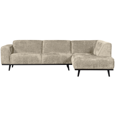 WOOOD Statement Hörnsoffa Höger i Struktur Velvet Vetefält