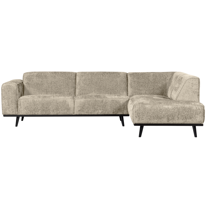 WOOOD Statement Hörnsoffa Höger i Struktur Velvet Vetefält