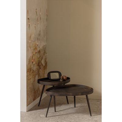 WOOOD Crude Sidobordset i Antik Brons - Set om 2