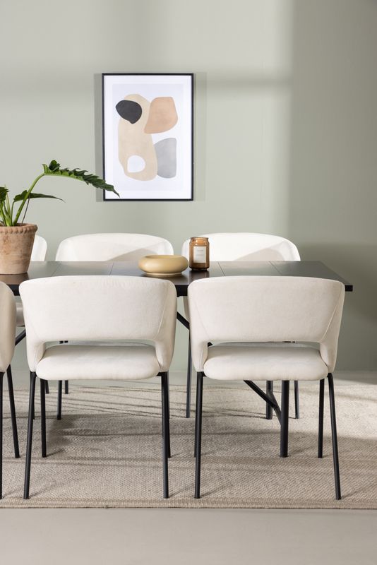 Venture Home Matgrupp Astrid med stolarna Day