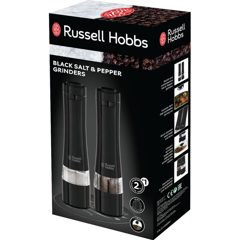 Russel Hobbs Salt&Pepparkvarn Keramisk Stålverk svart stål