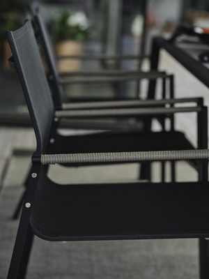 Brafab Lyra Karmstol Svart/Grå