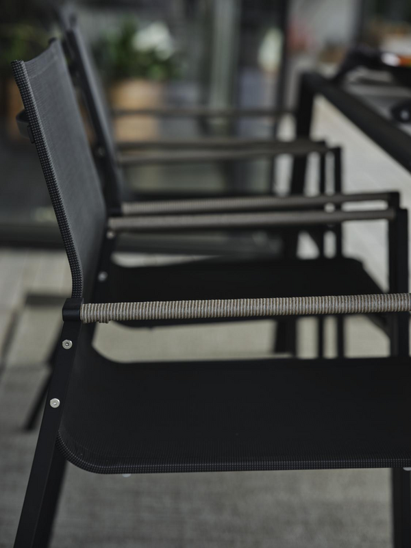 Brafab Lyra Karmstol Svart/Grå