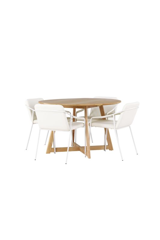 Venture Home Matgrupp Yadikon med stolarna Tvist