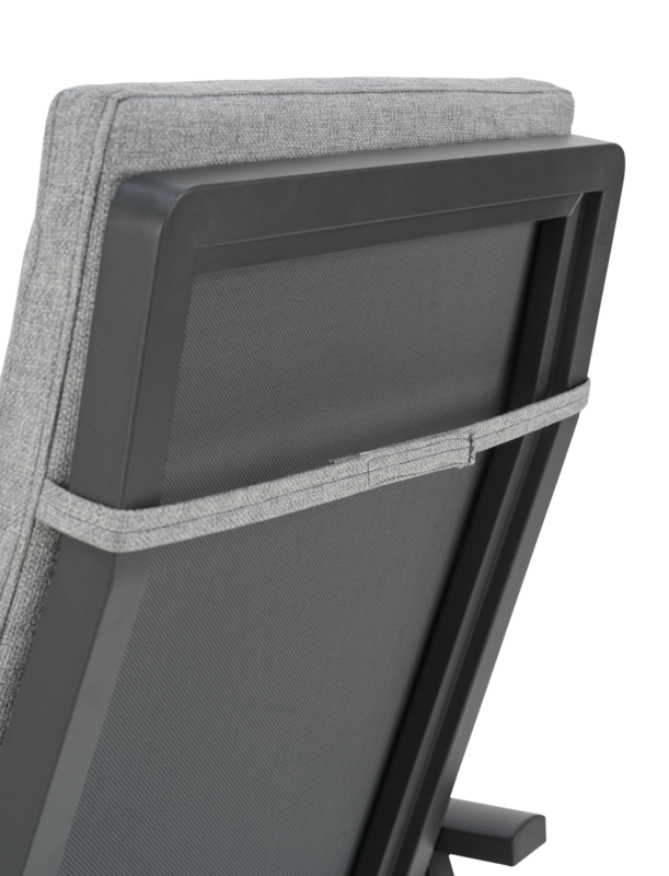 Brafab Samvaro positionsstol med hög rygg Antracit / Pearl Grey